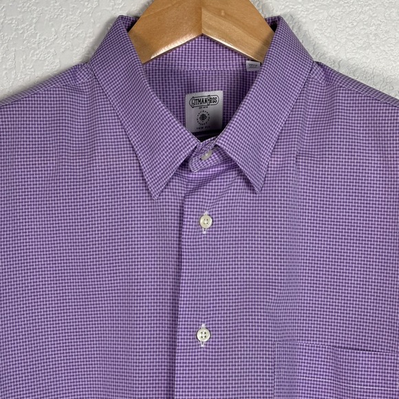 Gitman Bros Other - Gitman Bros Allen‎ Edmonds Trim Fit Check Button Down Shirt USA XL 17.5 35/36